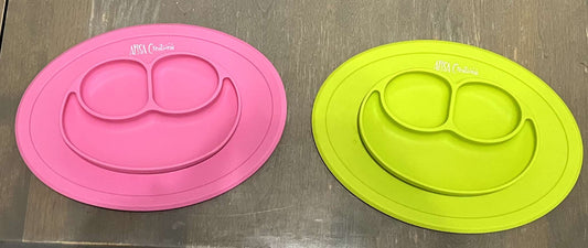 2 Silicone Toddler Plates