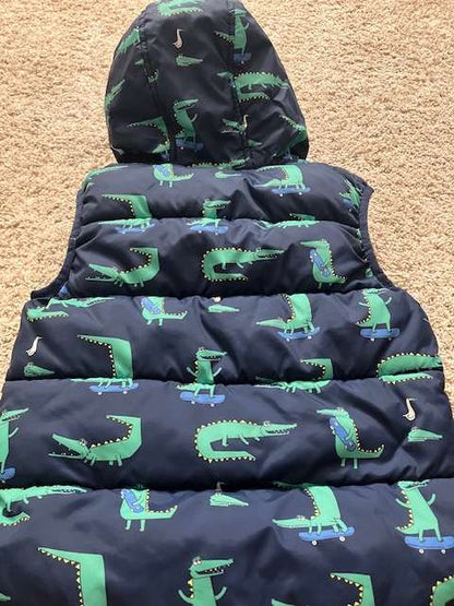 Puffy vest size 5 - dinosaurs, Kids 5/5T