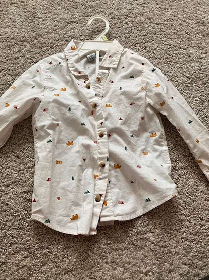 Dress shirts (2) size 4, Kids 4/4T