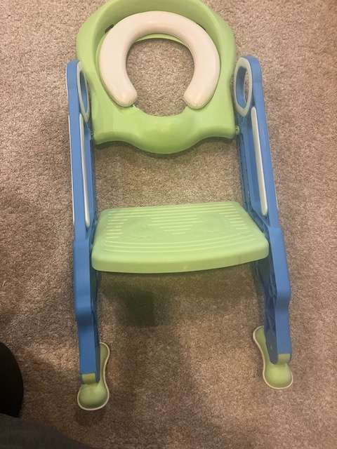 Toilet seat step stool