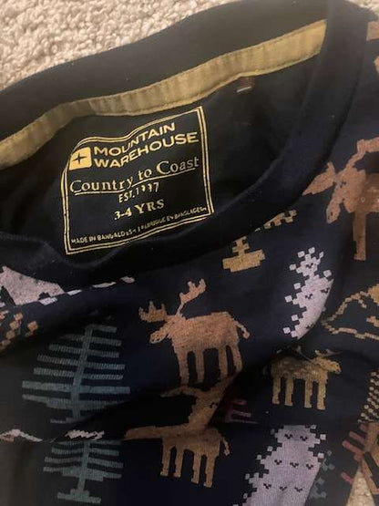 Animal print pyjamas (size 4) x2, Kids 4/4T