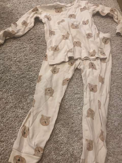 Animal print pyjamas (size 4) x2, Kids 4/4T