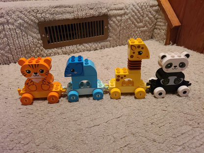 Duplo Lego train set with animals