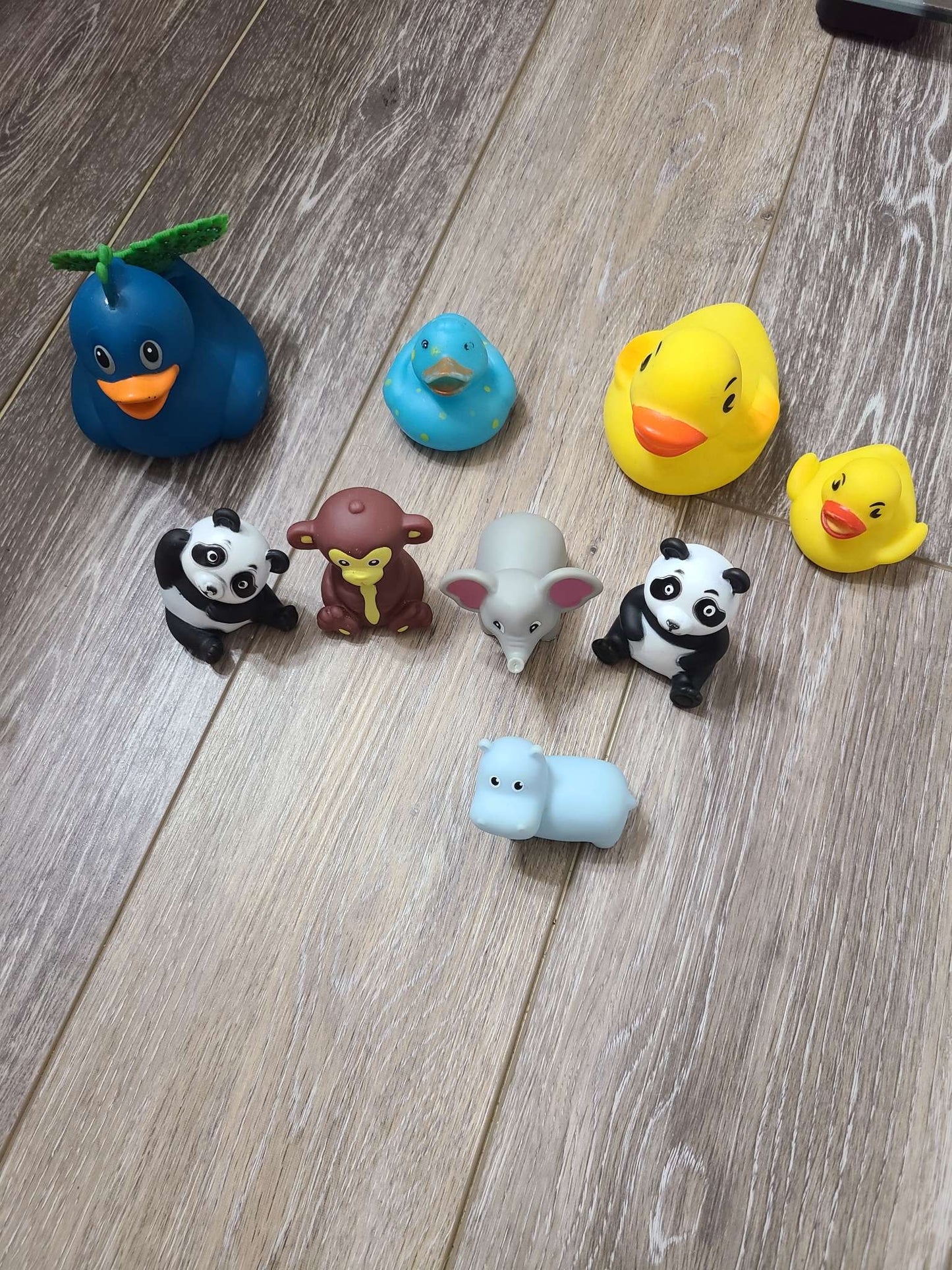 Assorted rubber toys