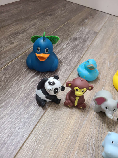 Assorted rubber toys