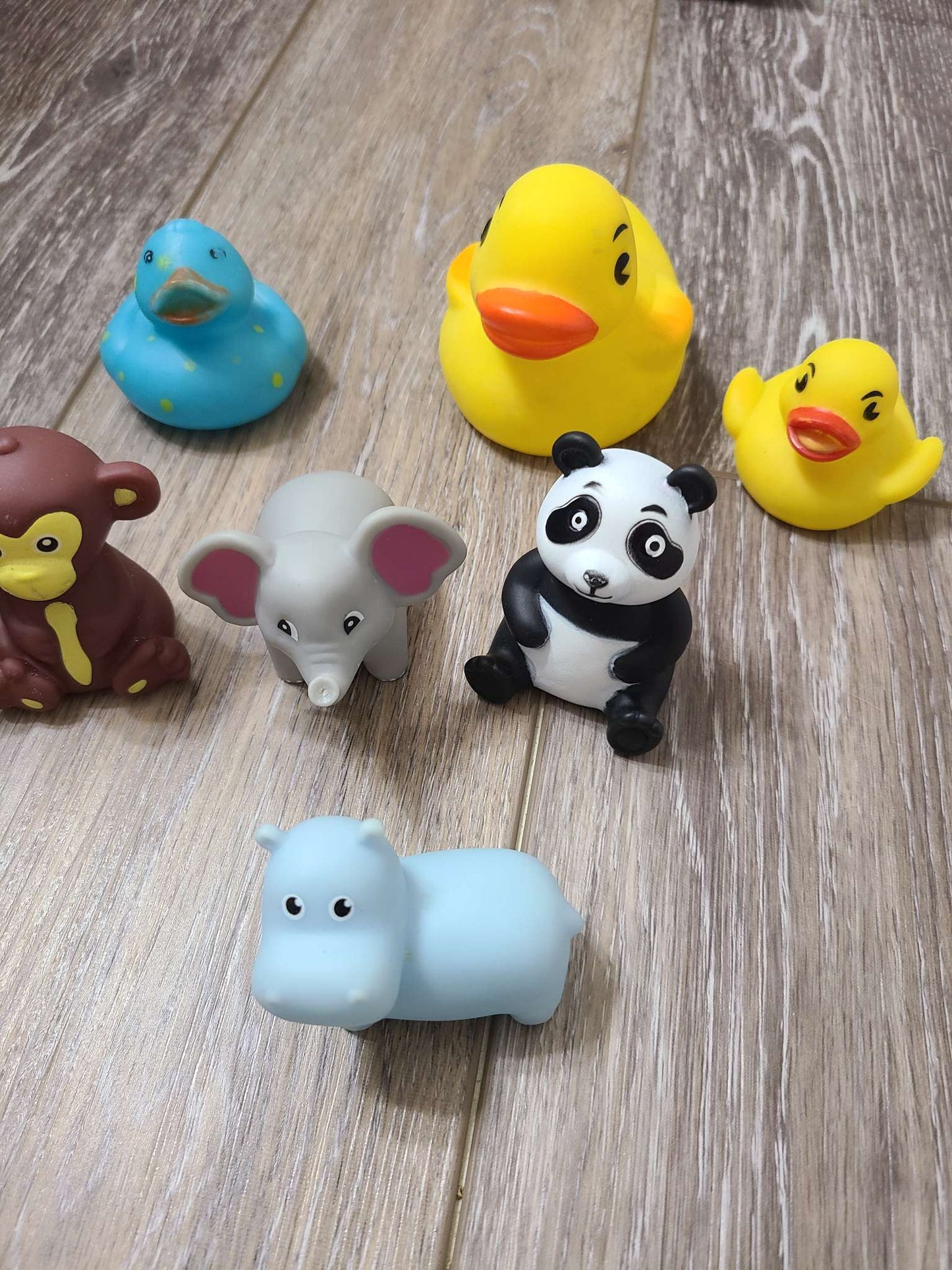 Assorted rubber toys