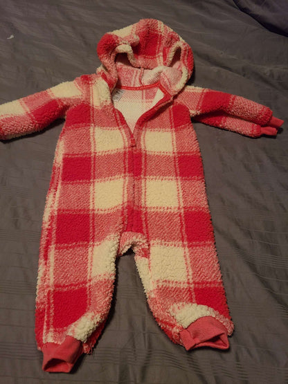 Carter's 9 month fleece suit with hood, Kids 9 Month (6-9M)
