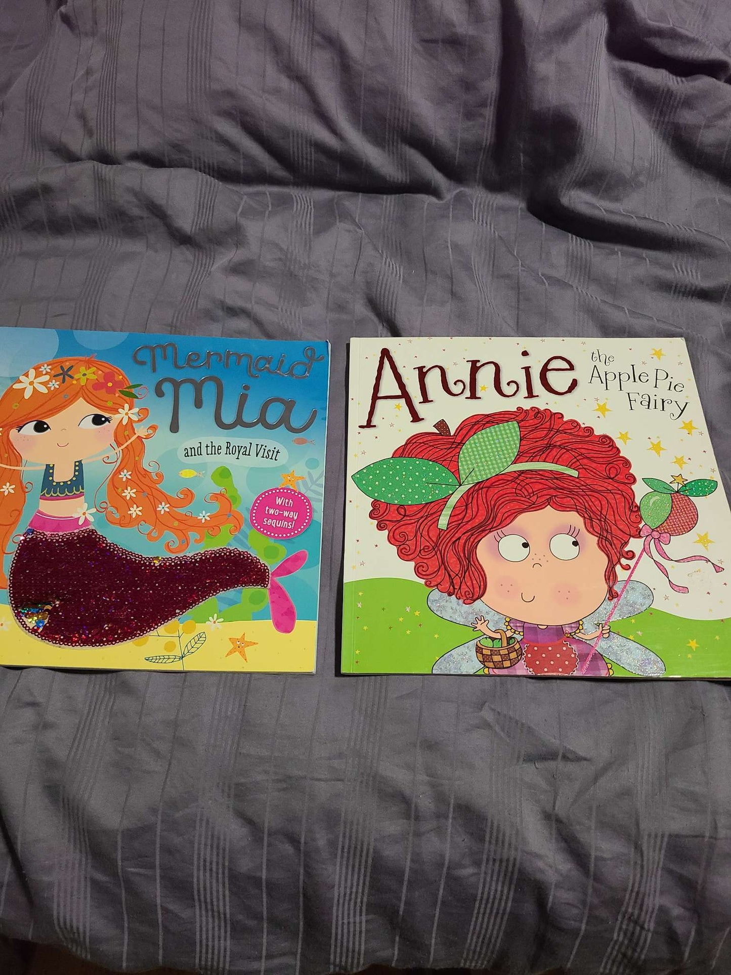Paperback books ( mermaid and apple fairy)