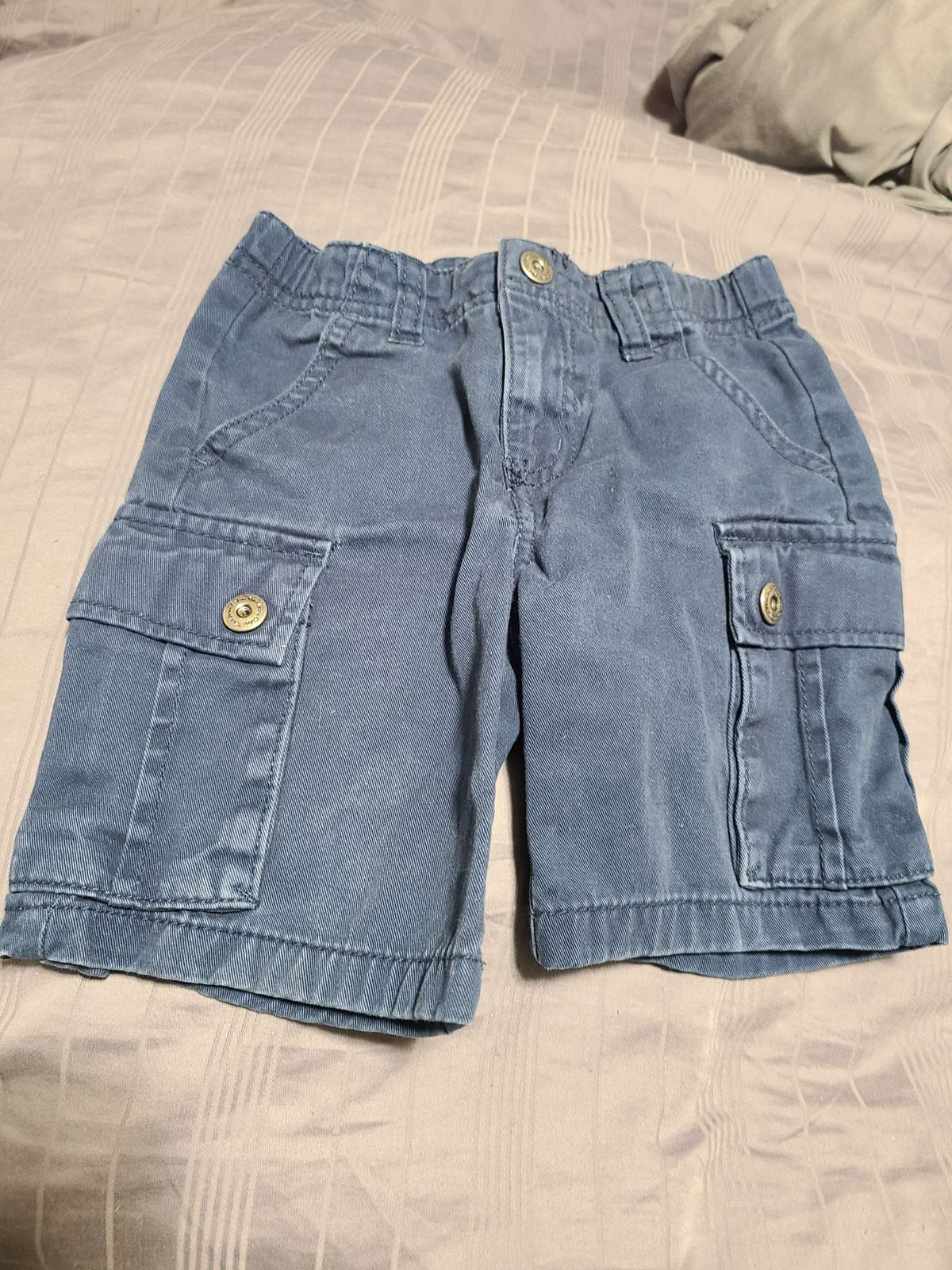 3T blue boys shorts with adjustable waist, Kids 3T