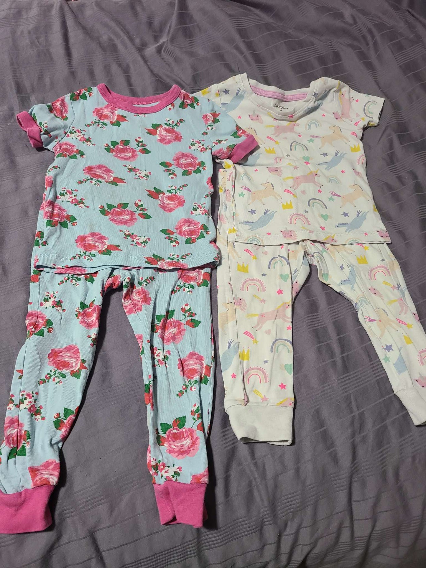 2T pajama short sleeve sets, Kids 2T
