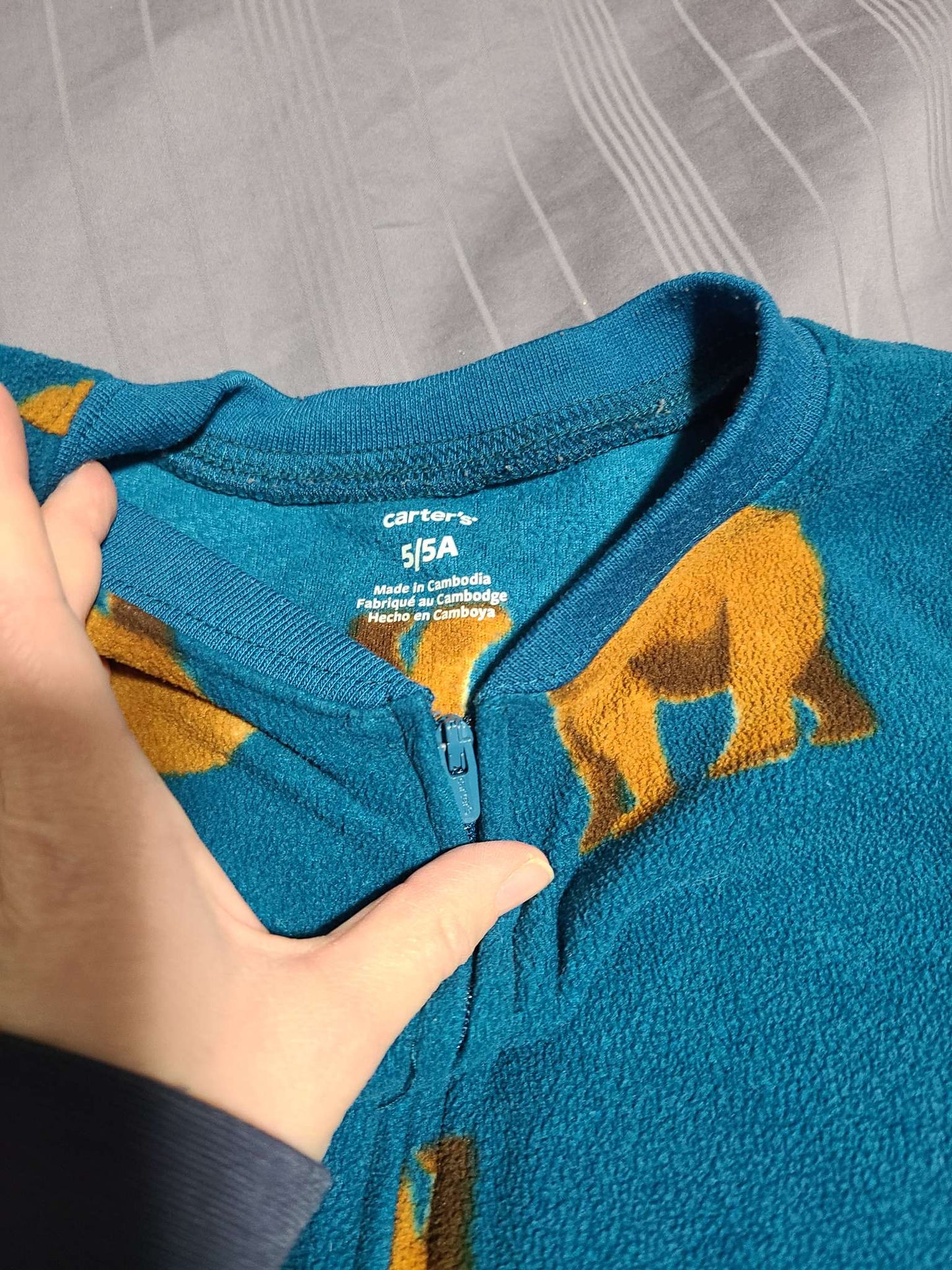 Carter's 5T footed pajama fleece , Kids 5/5T