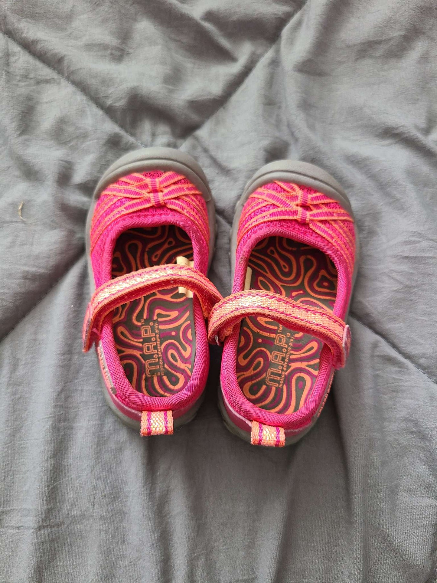 M.a.p. size 5 pink slippers, Shoes 5 (Walkers:12-24 mth)