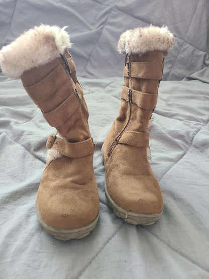 George Size 6 brown boots , Shoes 6 (Walkers:12-24 mth)