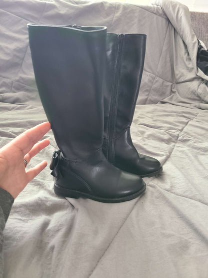 George Size 6 black boots , Shoes 6 (Walkers:12-24 mth)