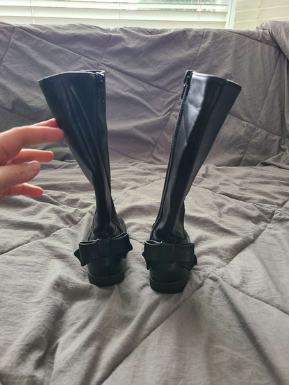 George Size 6 black boots , Shoes 6 (Walkers:12-24 mth)