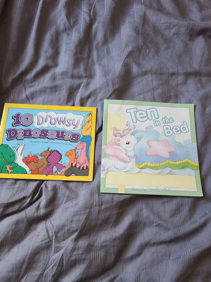10 drowsy dinosaurs and 10 in the bed books