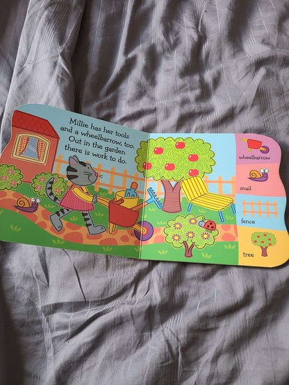Mille in the garden book