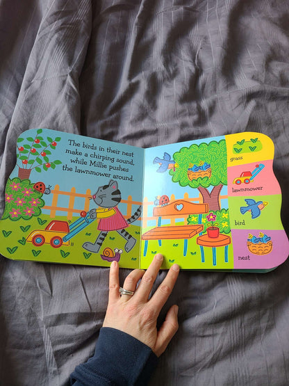 Mille in the garden book