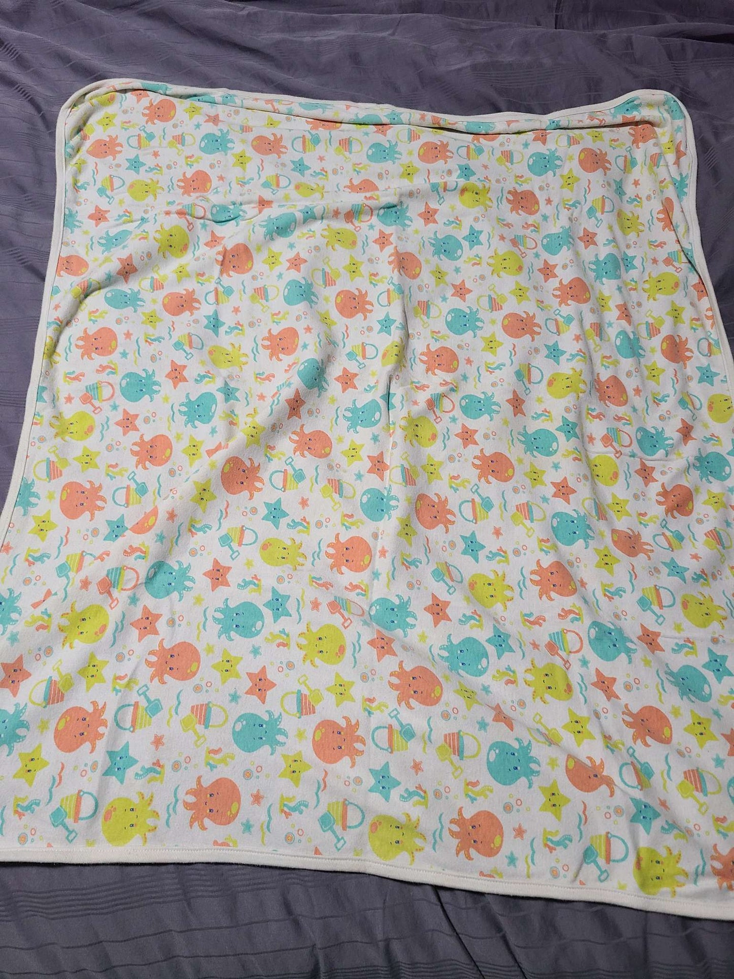 Made with love by place burp cloth