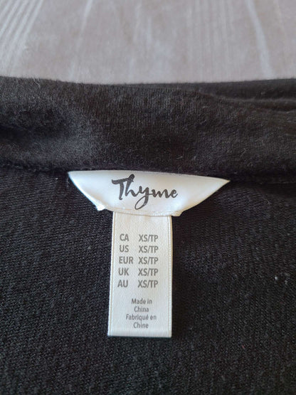 Thyme maternity zip up sweater xs , Maternity XS (0-2)