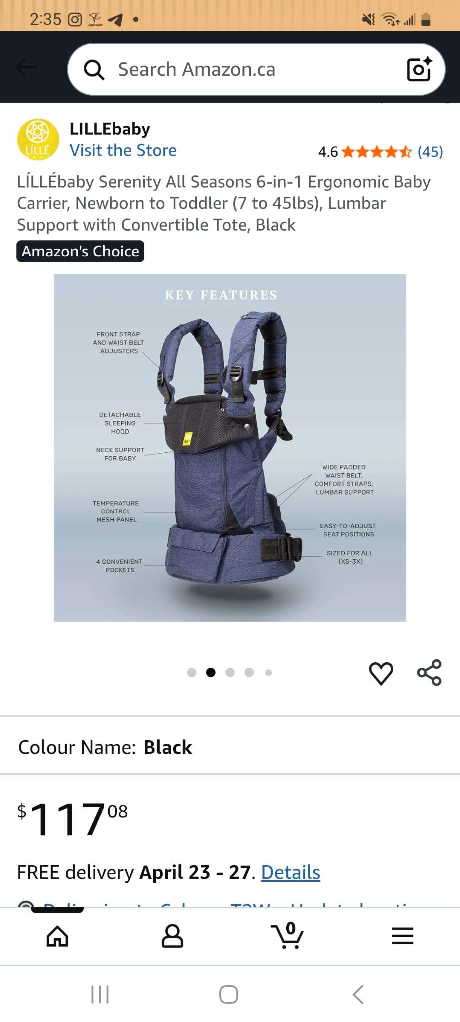 Lille baby baby carrier retail 118