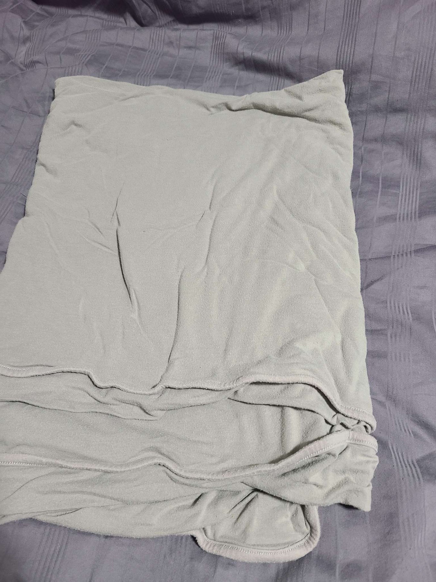 Ry and pen bamboo crib blanket grey