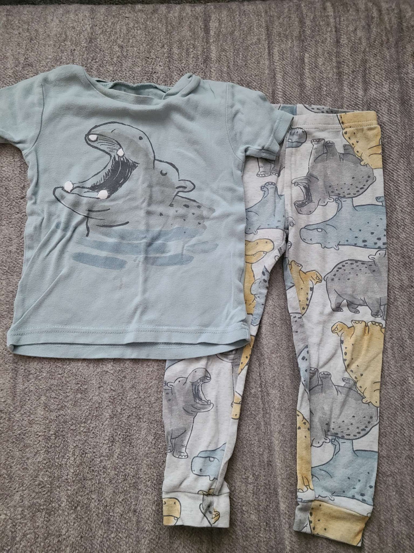 3T carter's hippo pajamas , Kids 3T