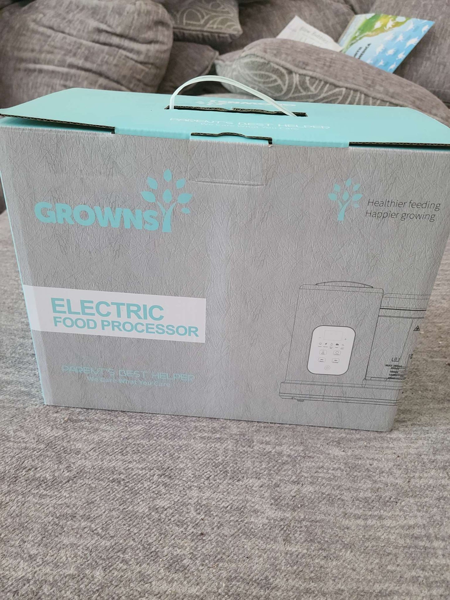 Grownsy electric food processor new in box retail 190
