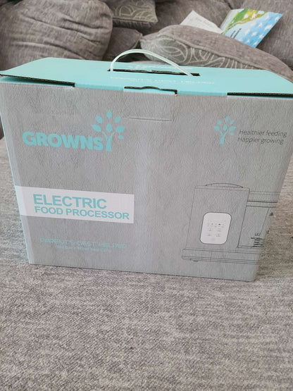 Grownsy electric food processor new in box retail 190