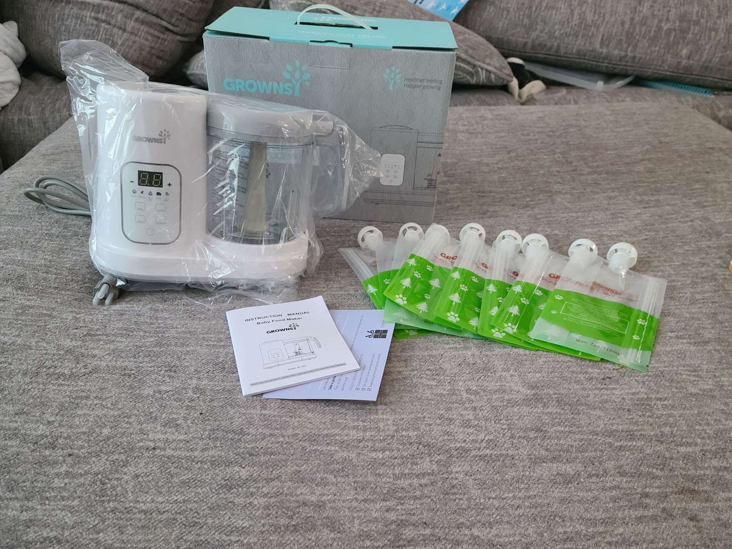 Grownsy electric food processor new in box retail 190