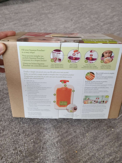 Infantino squeeze pouches and spoon new