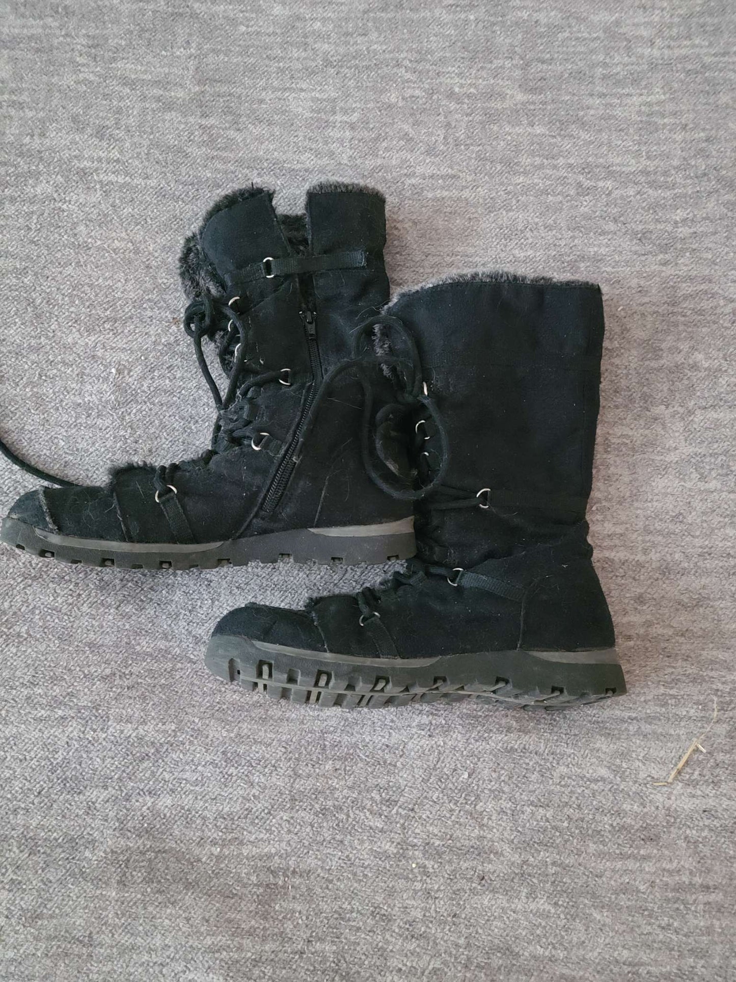 George Size 6 black insulated boots, Shoes 6 (Big Kids:8–12yr)