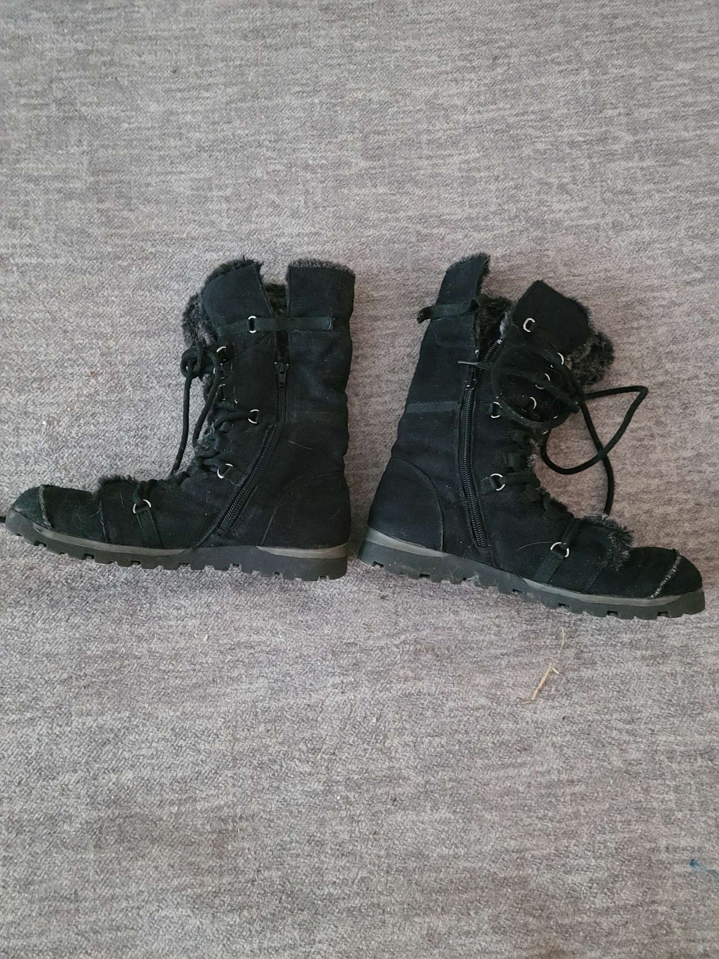 George Size 6 black insulated boots, Shoes 6 (Big Kids:8–12yr)
