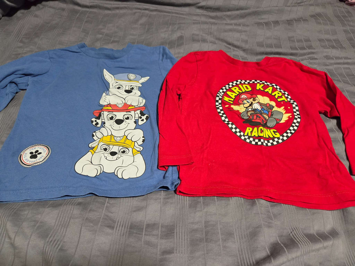 5T graphics long sleeve shirts , Kids 5/5T