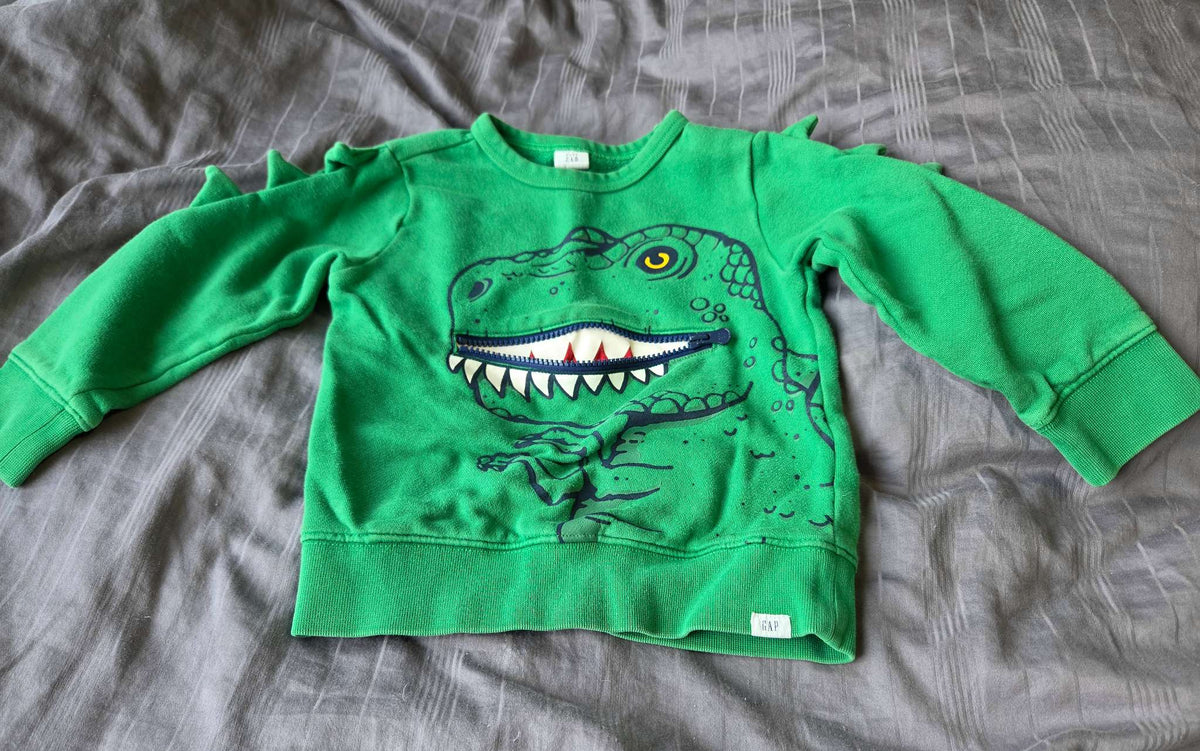Baby gap 4T green dinosaur shirt, Kids 4/4T