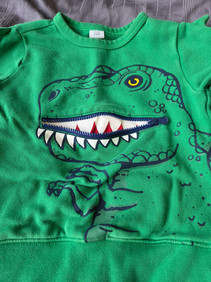 Baby gap 4T green dinosaur shirt, Kids 4/4T