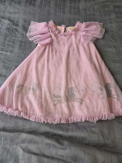 2T afro unicorn dress, Kids 2T