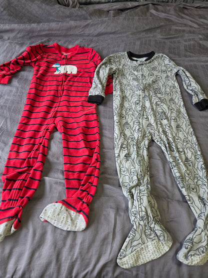 Carters 5T fleece pajama feeted, Kids 5/5T
