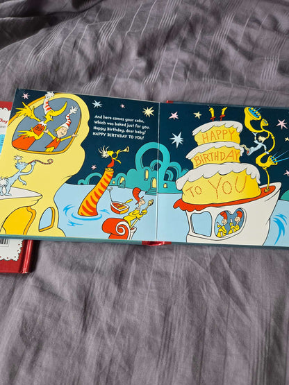 Board books ( dr. Seuss and curious george)