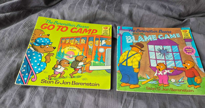 The berenstain bears books ( go to camp, and blame game)