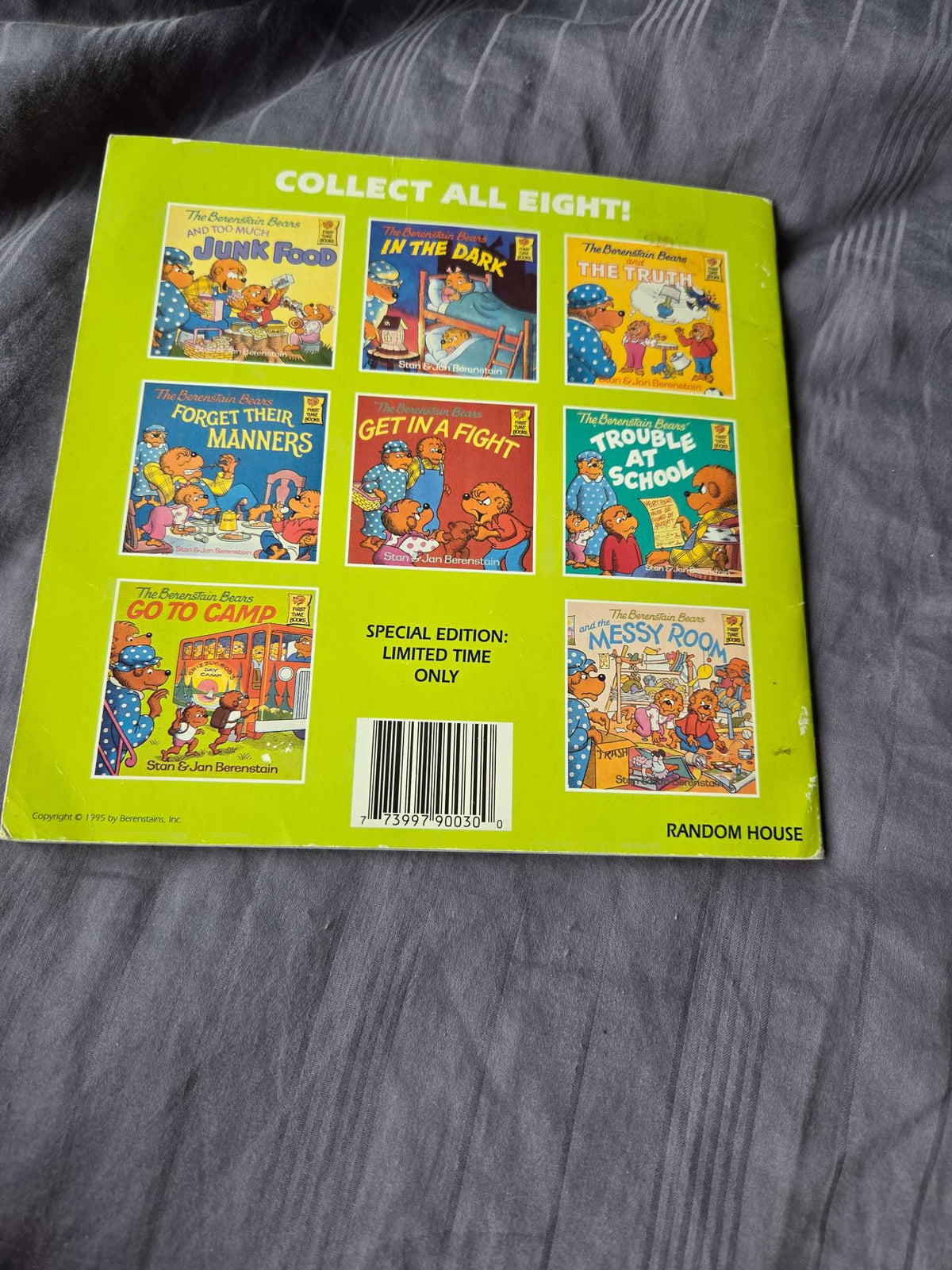 The berenstain bears books ( go to camp, and blame game)