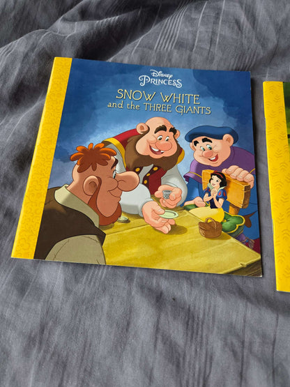 Disney books ( snow white and the theree giants and Robin hood)