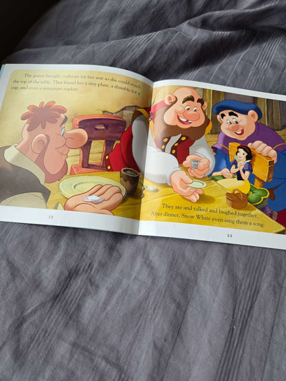 Disney books ( snow white and the theree giants and Robin hood)