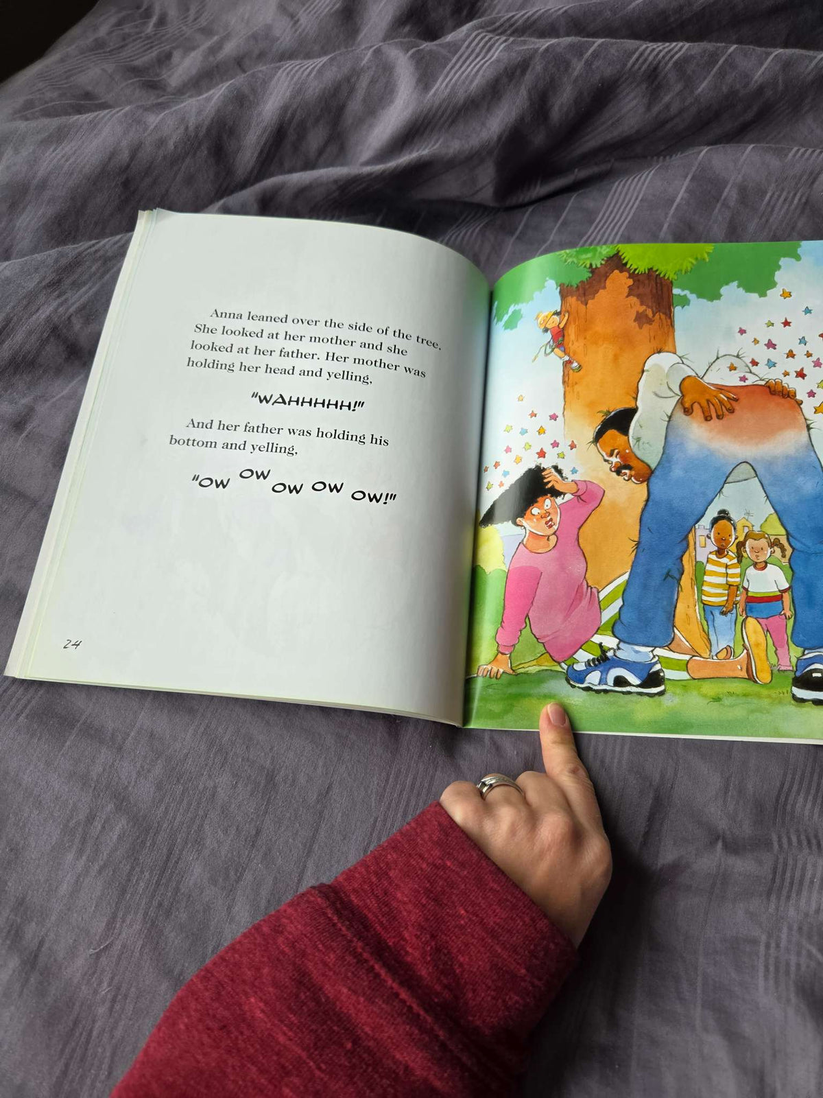 Scholastic books ( up, up down and Clark the shark)