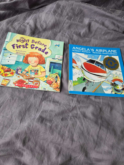 Scholastic books ( Angela's airplane and the night before first grade)