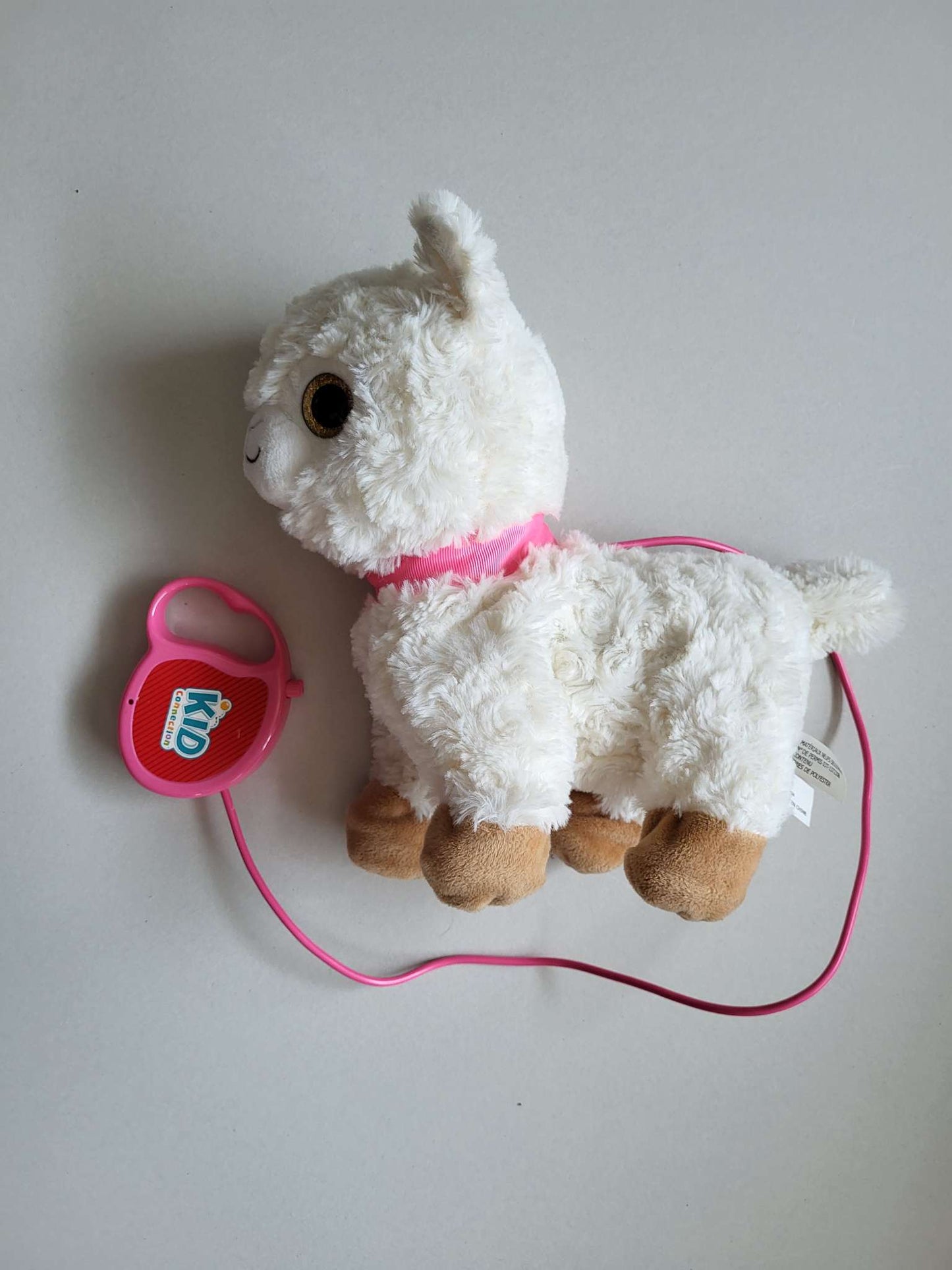 Walking Pet White Llama