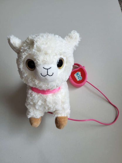 Walking Pet White Llama