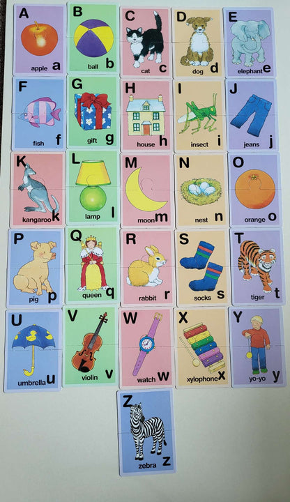 3 sets of two attaching puzzle piece cards