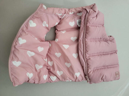 Puffy Pink Baby Gap Vest, 3T, Kids 3T