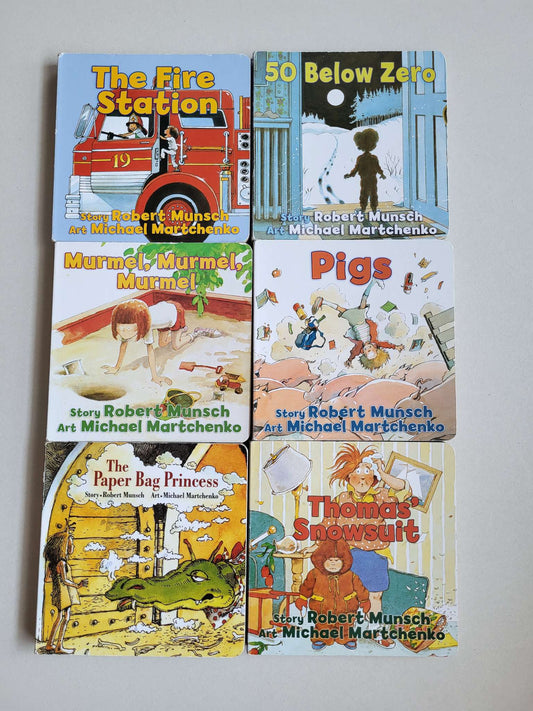 Set of 6 Robert Munsch Board Books